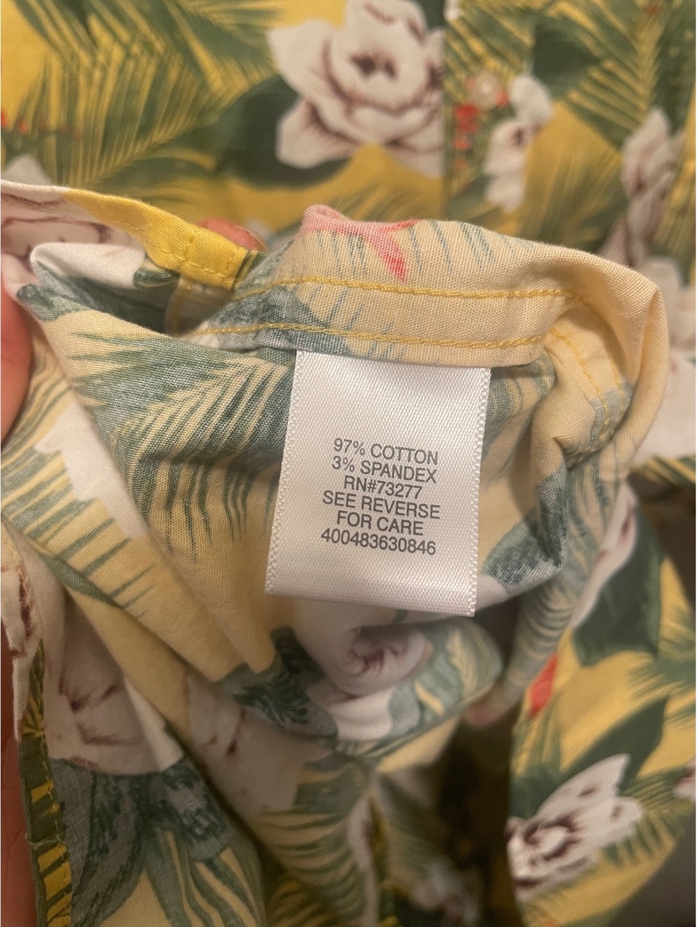 Sonoma XXL Men's Short Sleeve Tropical Floral Button-Up Hawaiian Shirt Vacation - Picture 5 of 5